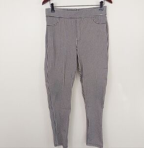 Sanctuary Runway Legging Black White Plaid Gingham Skinny Pants Large